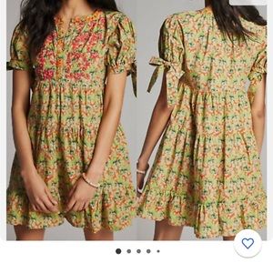 Anthropology ROOPA PEMMARAJA AURETTA beaded, mini dress size M